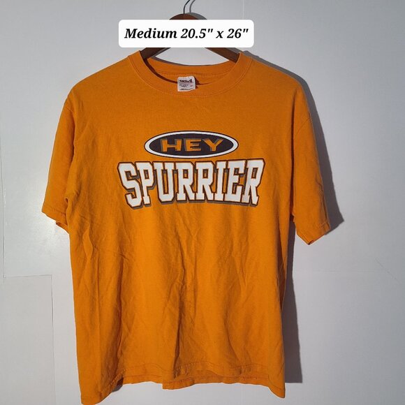 Vintage Tennessee Vols "Hey Spurrier , Up Yours!" Orange Medium T-Shirt - Picture 1 of 5